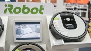 An iRobot (IRBT) Roomba inside Saturn electronic store