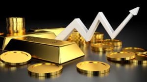 gold bars representing gold stocks