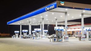 a Chevron gas station