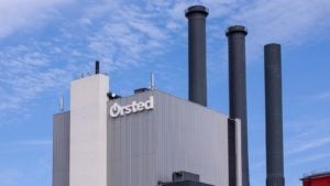 Orsted factory and logo
