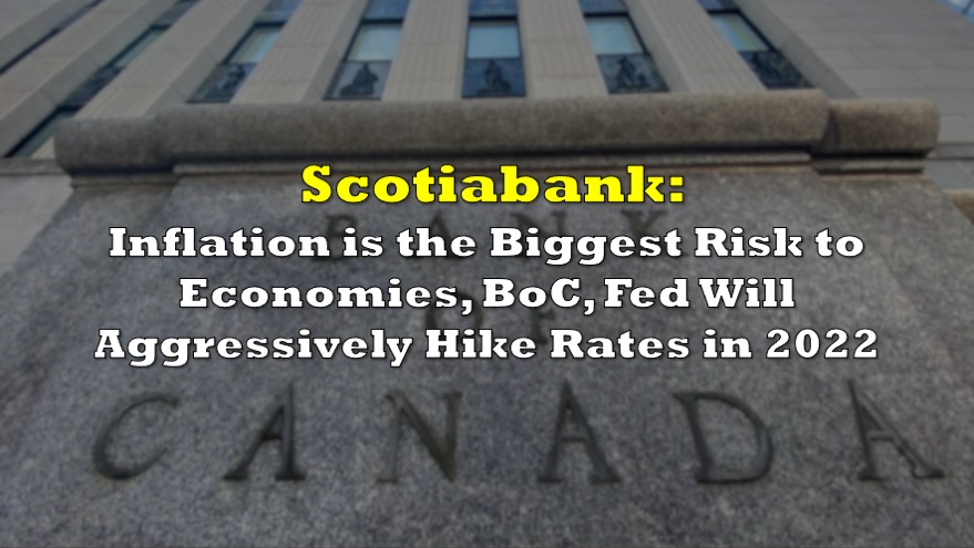 Scotiabank: Inflation is the Biggest Risk to Economies, BoC, Fed Will Aggressively Hike Rates in 2022 - NXTmine