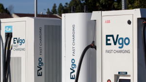 An image of two Evgo, Inc. (EVGO) charging stations