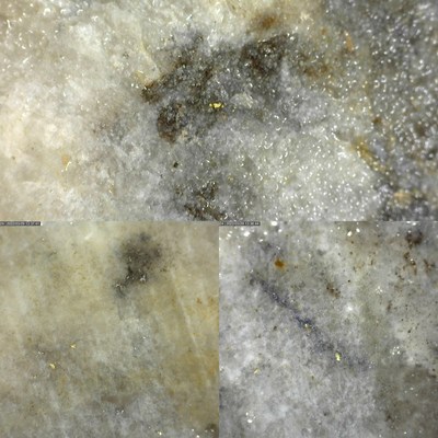 Figure 5: Examples of Visible Gold Observed in DDRCCC-22-024 (Hole 24) (CNW Group/[nxtlink id=