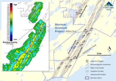 Figure 3. Initial drill target for the Murmac Uranium Project. (CNW Group/[nxtlink id=