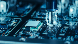 ARW stock: a close up of electronic components