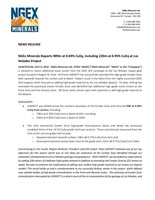 NGEx Minerals Reports 989m at 0.69% CuEq, including 220m at 0.95% CuEq at Los Helados Project (CNW Group/[nxtlink id=