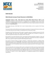 NGEx Minerals Increases Private Placement to C$30 Million (CNW Group/[nxtlink id=