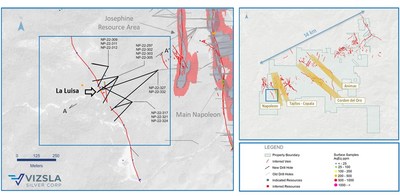 Figure 1: Plan map of recent drilling along the La Luisa Vein. (CNW Group/[nxtlink id=