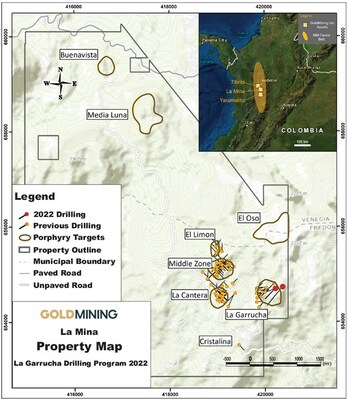 Figure 1 - Property Map for La Mina Project (CNW Group/[nxtlink id=