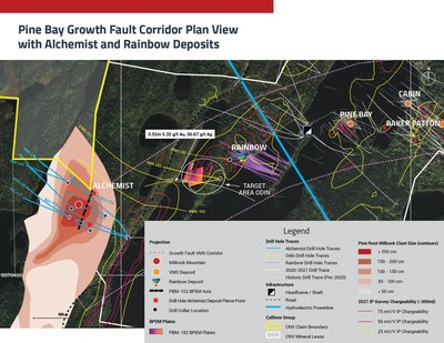 Pine Bay Project Growth Fault Corridor Plan View - January 2023 (CNW Group/[nxtlink id=