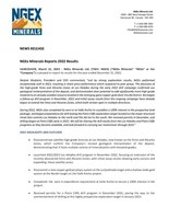 NGEx Minerals Reports 2022 Results (CNW Group/[nxtlink id=