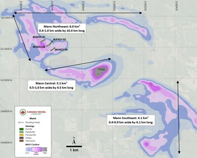 Figure 1. Plan View of Mann zones with ongoing drilling in Northwest area (CNW Group/[nxtlink id=