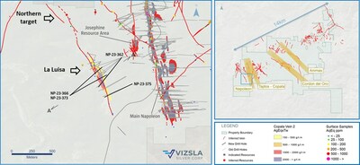 Figure 1: Plan map of recent drilling along the La Luisa vein. (CNW Group/[nxtlink id=