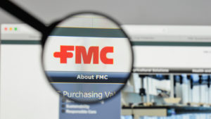 FMC logo on the website homepage FMC stock