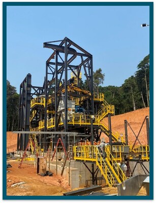 Figure 7 – Primary Crusher Assembly (CNW Group/G Mining Ventures Corp)