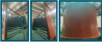 Figure 8 – Grinding Mill Shell Fabrication (CNW Group/G Mining Ventures Corp)
